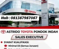 Lowongan Sales Executive Toyota Pondok Indah – Gaji Pokok + Insentif Menarik
